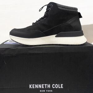 Kenneth Cole Men's Sneaker Boots Shoes High Top Sneaker Black Size  8 9 12